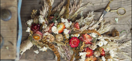 Dried Flower Wreath Workshop with Afternoon Tea