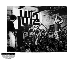 U2 Dandelion Market 1979 by Colm Henry